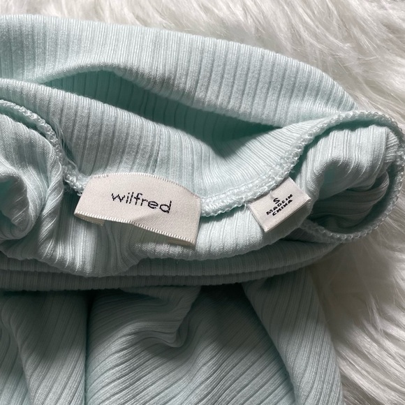 light blue turtleneck top - Picture 5 of 5